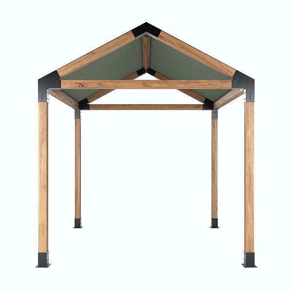 Pergofacil Luxury 3x3m 4" Teto Musgo