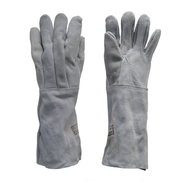 Luva de Vaqueta com Punho de Raspa