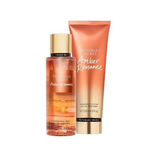 Kit Amber Romance Victoria Secret - Body Splash 250ml + Hidratante 236ml