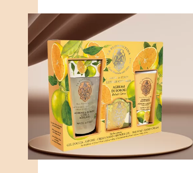 Kit Big Ritual Boboli Citrus La Floretina Creme Mãos + Sabonete Barra + Gel Banho