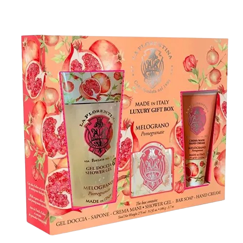 Kit Big Ritual Romã La Floretina Creme Mãos + Sabonete Barra + Gel Banho