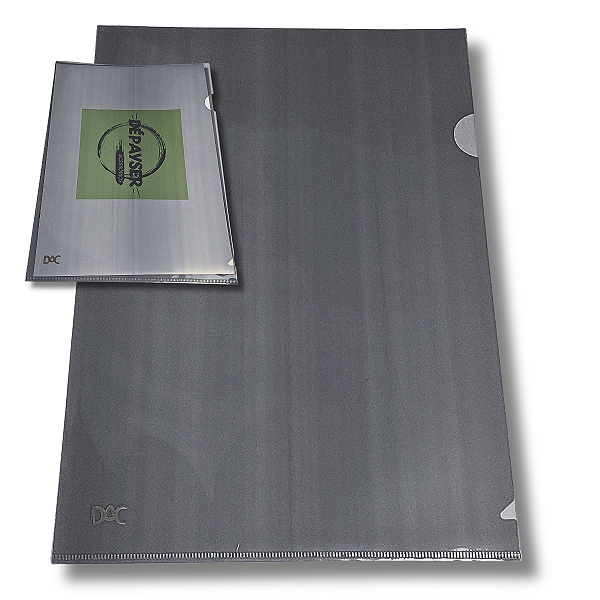 Pasta L A4 DAC Transparente/ Fumê – Kit com 10 Unidades para Arquivo e Escritório