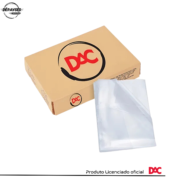 Envelope Plástico Ofício Espessura Fino Dac 4 Furos 100 uni.