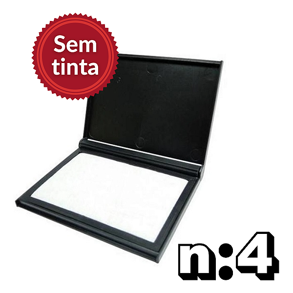 Almofada para Carimbo Radex Nº 4 Sem Tinta – Grande 16,8x9,8cm | Ideal para Escritório e Uso Profissional
