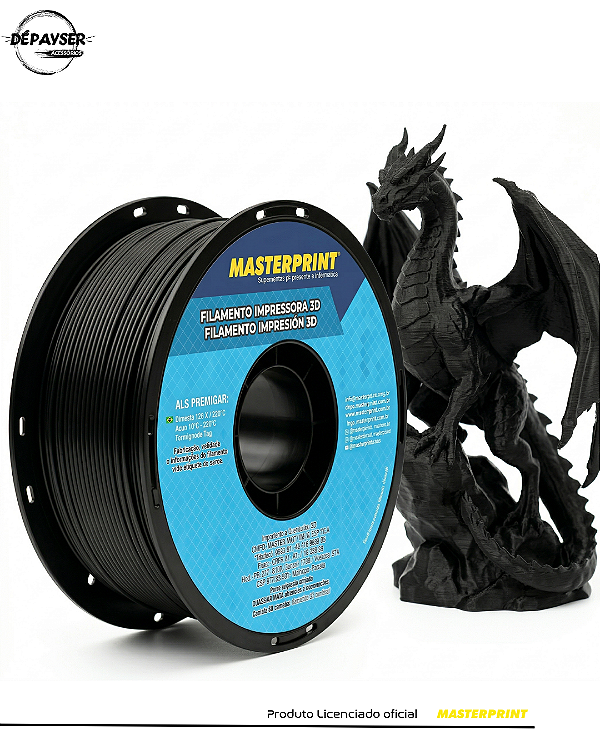 Filamento ABS Branco 1.75mm 1kg para Impressora 3D – Masterprint
