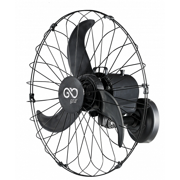 Ventilador de Parede Oscilante 60 cm V60P – Preto, 110V/220V Bivolt
