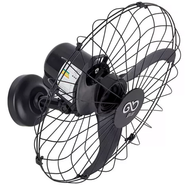 Ventilador de Parede Goar V100NF2 com 3 Pás – Potente, Silencioso e Estrutura Reforçada – Cor Preta