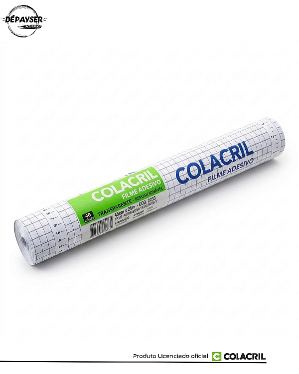 Rolo Papel Contact Transparente Lua De Cristal 45cm X 25m Filme Adesivo Pvc Tranparente