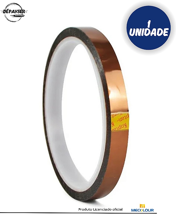 Fita Térmica Sublimação 6mm x 33m Alta Resistência - Mecolour