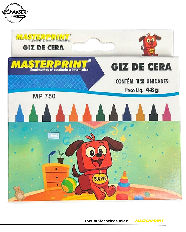 Kit com 3 ou 5 Unidades Mini Giz de Cera 12 Cores Kit Festa Lembrancinha