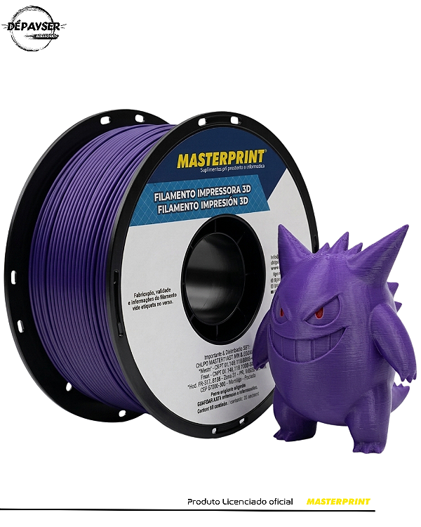 Filamento PETG Lavanda 1.75mm 1kg para Impressora 3D – Masterprint