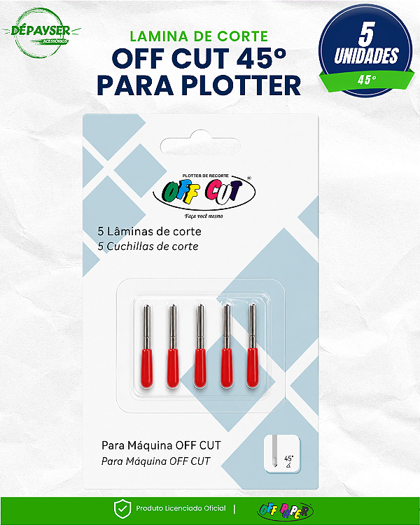 LAMINA DE CORTE OFF CUT - 5 UNIDADES OFFPAPER