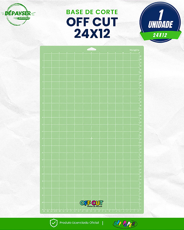 Base de Corte 12x24 Polegadas 30,5x61cm para Plotter Off Cut Off Paper