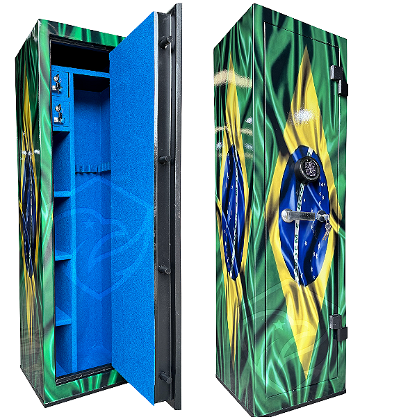 Cofre 140cm personalizado bandeira do Brasil