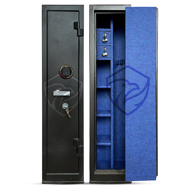 Cofre 130x30x30 segredo Eletrônico preto c/ azul
