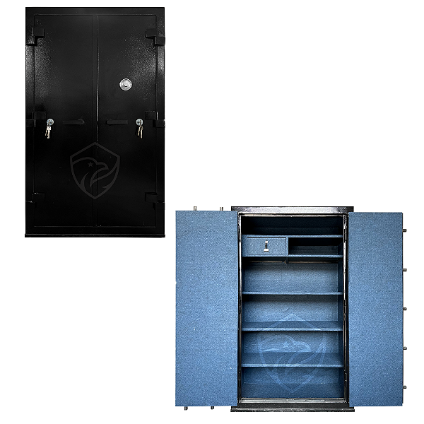 Cofre 150x90x50 segredo mecânico 2 portas