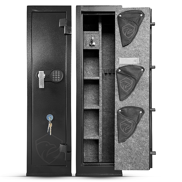 COFRE 118CM PARA ARMAS LOGAS SEGREDO ELETRÔNICO
