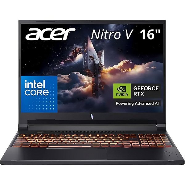 Notebook Gamer Acer Nitro V16 ANV16-72-72ZY Core 7 RTX5070 8 GB