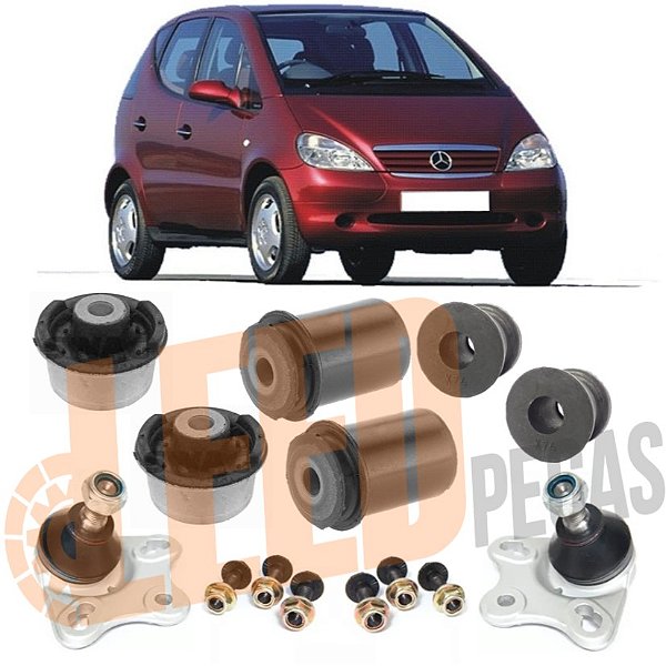 Kit Pivô Bucha Bandeja Estabilizadora Mercedes Classe A 1999 2000 2001 2002 2003