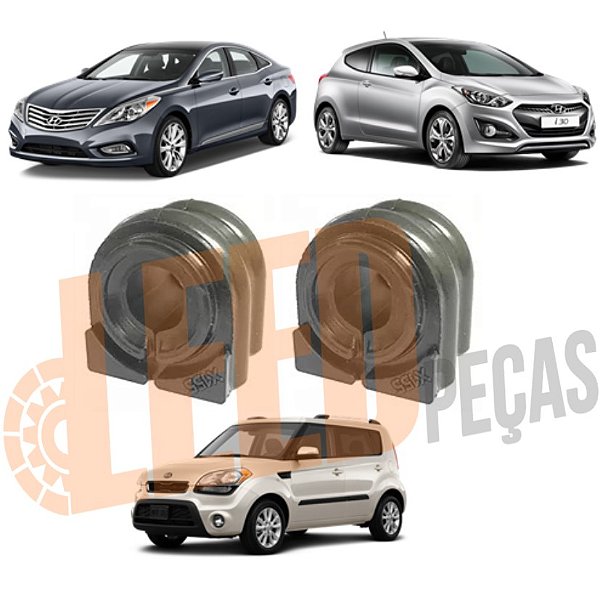 Kit Bucha Barra Estabilizadora Dianteira Hyundai Azera 3.0 2012 2013 2014 2015 2016 2017 I30 2012 2013 2014 2015 2016 Kia Soul 2015 2016 2017 2018 2019 (20mm)