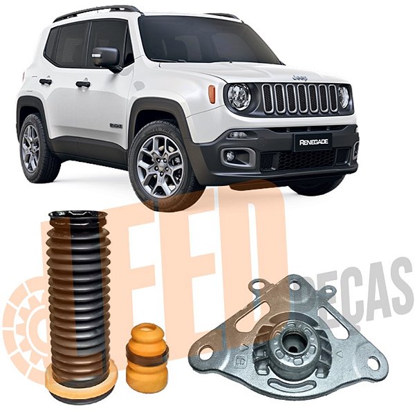 Kit Coxim Amortecedor Traseiro Direito Renegade 2015 2016 2017 2018