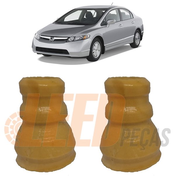 Kit Par Batentes Amortecedor Dianteiro New Civic 2007 2008 2009 2010 2011 2012
