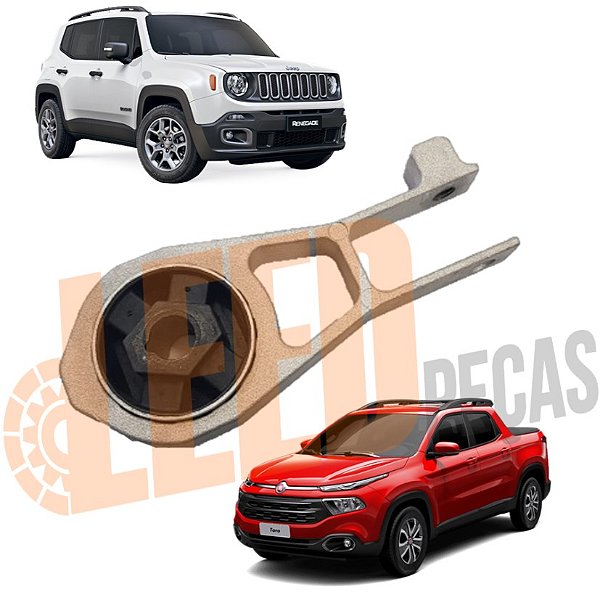 Coxim Traseiro Câmbio Toro Renegade 4X4 2015 2016 2017 2018 Sem Suporte