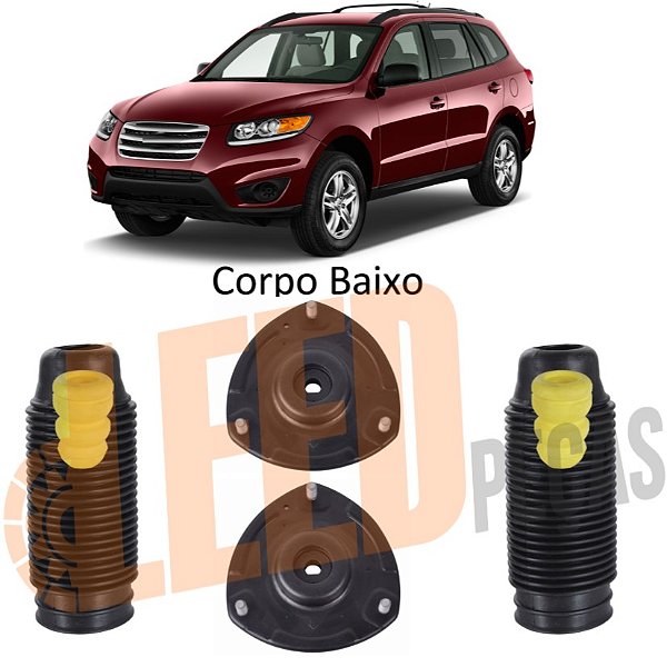 Kit Batente Coxim Amortecedor Dianteiro Hyundai Santa Fé 3.5 V6 2010 2011 2012 2013