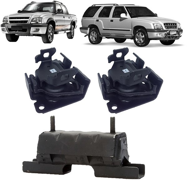 Kit 2 Coxim Dianteiro Motor Câmbio S10 Blazer 1996 2011
