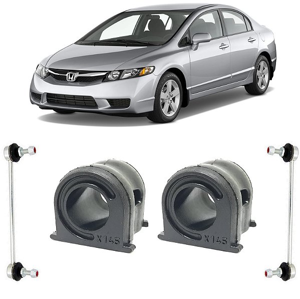 Kit Bucha Estabilizadora Bieleta Civic 2012 2013 2014 2015 2016