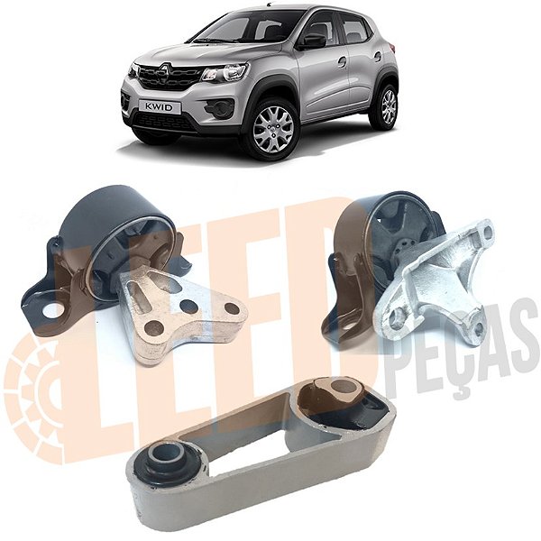 Kit Coxim Direito Esquerdo Motor Câmbio Kwid 2017 2018 2019 2020 2021 2022