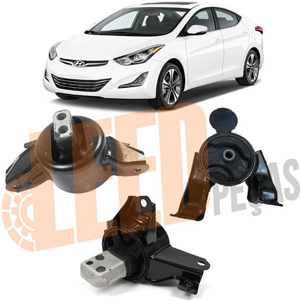 Kit Calco Coxim Esquerdo Motor Traseiro Cambio Elantra