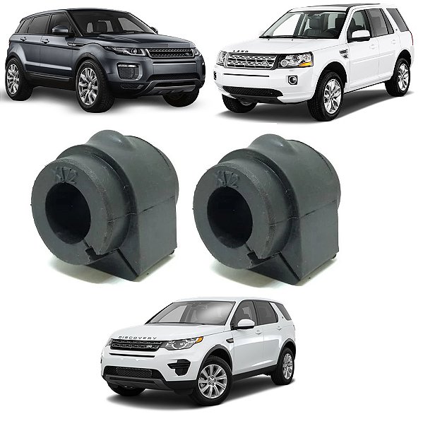 Kit Bucha Barra Estabilizadora Dianteira Traseira Freelander 2 2006 2007 2008 2009 2010 Evoque Dianteira 2012 2013 2014 2015 Discovery 2015 2016 2017 2018 2019 (21mm)