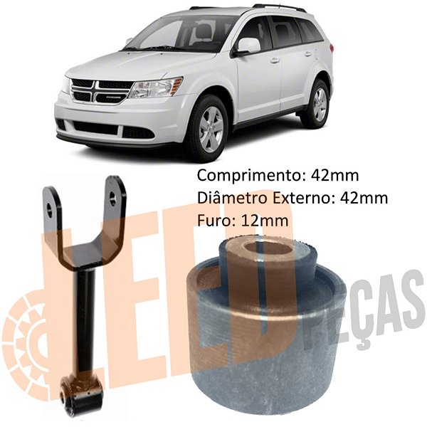 Bucha Braço Curto Longo Traseiro Dodge Journey 2009 2010 2011 2012 2013 2014