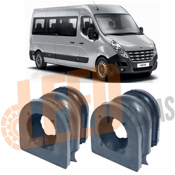 Kit Bucha Barra Estabilizadora Dianteira Renault Master 2.3 2013 2014 2015 2016 2017 2018 2019