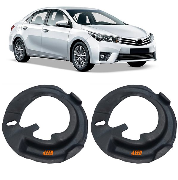 Kit Par Calço Inferior Mola Dianteira Toyota Corolla 2014 2015 2016 2017 2018 2019 2020 2021