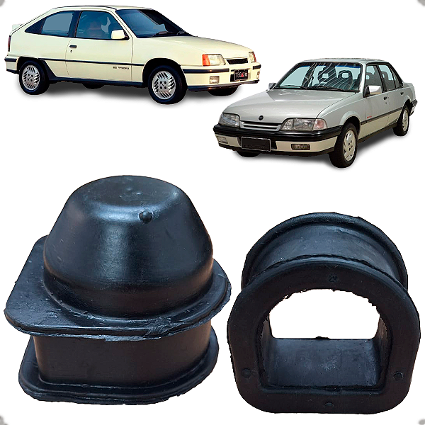 Kit Borracha Caixa Direção Monza Monza 1985 1986 1987 1988 1989 1990 1991 1992 1993 1994 1995 1996 1997 (Fixação)