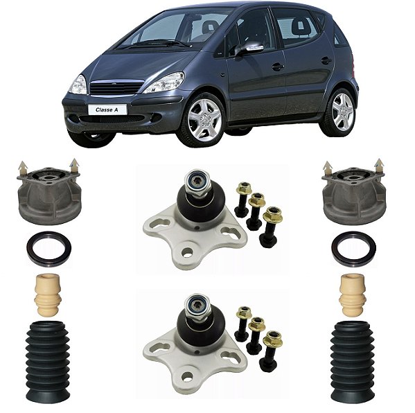 Kit Coxim Amortecedor Pivô Mercedes Classe A 1999 - 2005