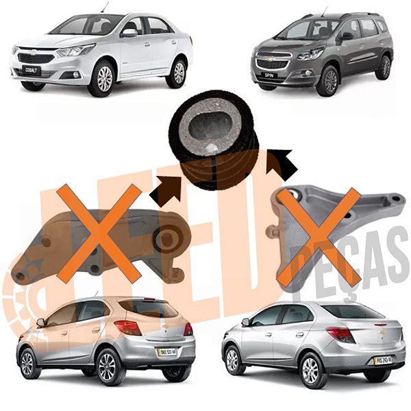 Bucha Suporte Restritor Torque Onix Cobalt Spin Prisma Sonic
