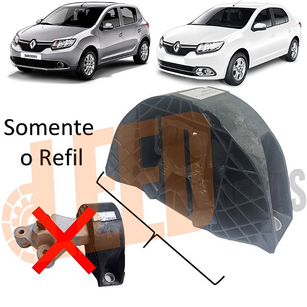 Refil Coxim Direito Motor Sandero / Logan 1.0 16V 2014 2015 2016 2017