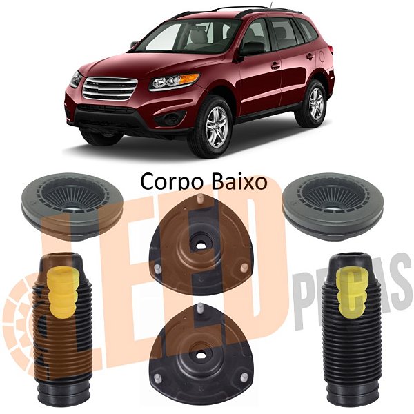 Kit Rolamento Coifa Batente Coxim Amortecedor Dianteiro Hyundai Santa Fé 3.5 V6 2010 2011 2012 2013
