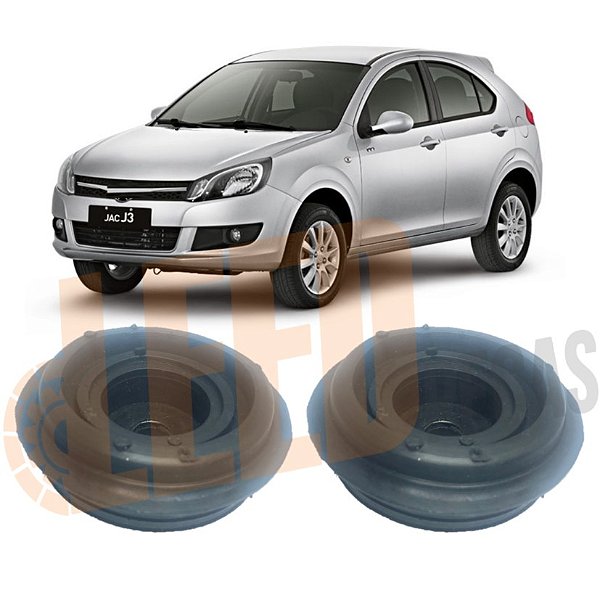 Kit Coxim Amortecedor Traseiro Jac J3 2012 2013 2014 2015 2016