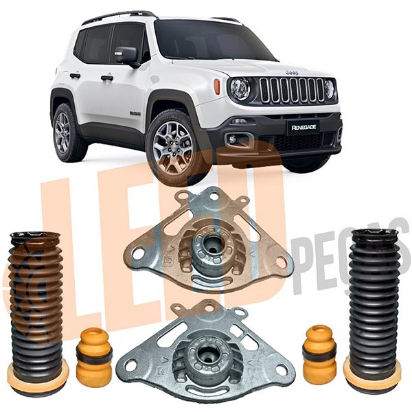 Kit Coxim Amortecedor Traseiro Direito Esquerdo Renegade 2015 2016 2017 2018