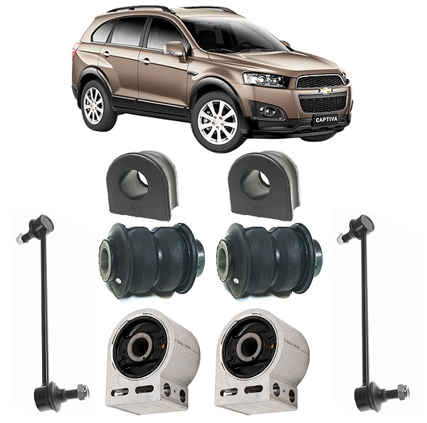 Kit Buchas Balanças Bandeja Bieleta Captiva 2.4 3.6 4cc V6