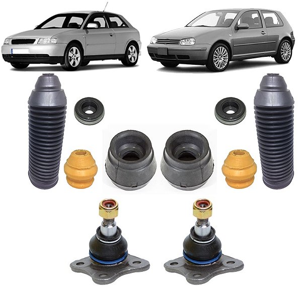 Kit Amortecedor Dianteiro Pivô Golf Bora Audi A3 New Beetle
