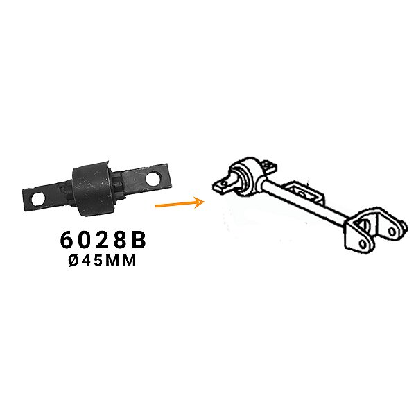 BUCHA BRACO SUP.SUSP.TRAS.HONDA CIVIC  2001/2005 (GROSSA - 45MM)