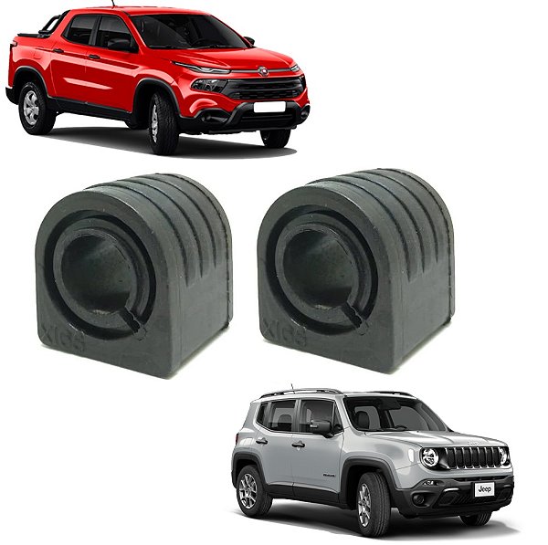 Kit Bucha Barra Estabilizadora Traseira Toro 2016 2017 2018 2019 2020 Renegade 2015 2016 2017 2018 2019 2020
