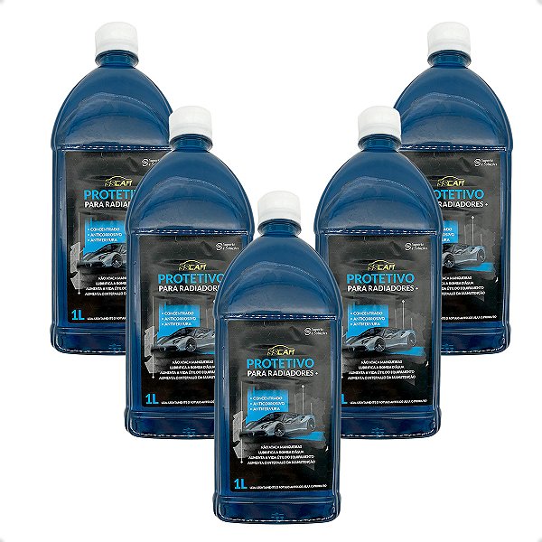Kit Pacote 5 Unidades Aditivo Organico Azul Concentrado 1 Litro