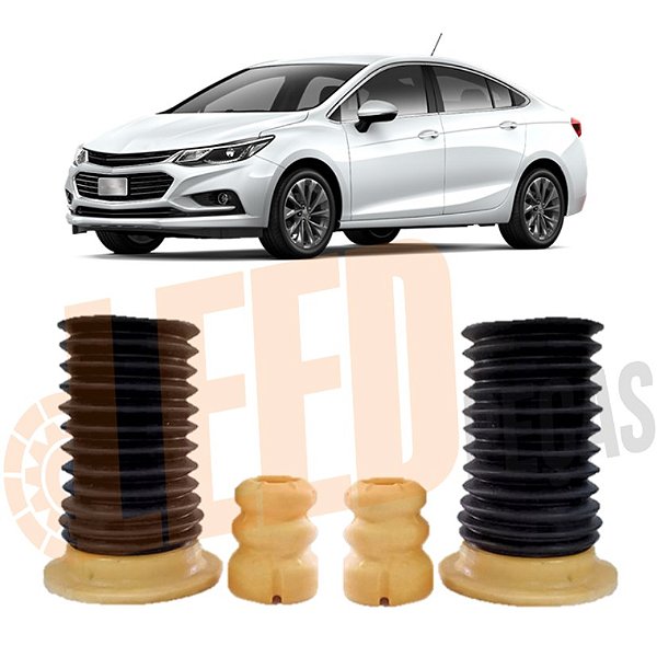 Kit Coifa Batente Amortecedor Dianteiro Cruze 2017 2018 2019