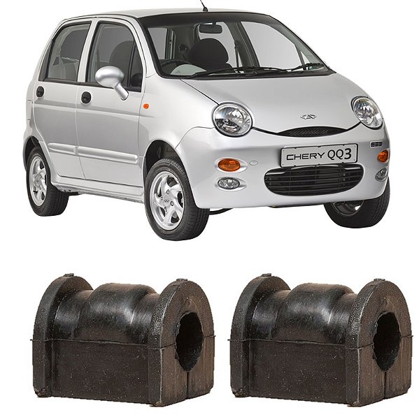Kit Bucha Barra Estabilizadora Dianteira Chery Qq 2011 2012 2013 2014 2015 2016 2017 2018 2019 2020 (21mm)